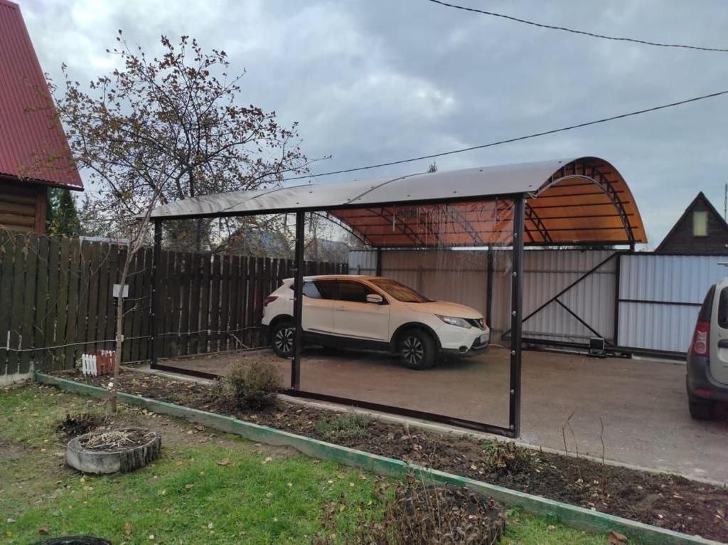 Прозрачные шторы ПВХ для навеса под автомобиль в Петровском